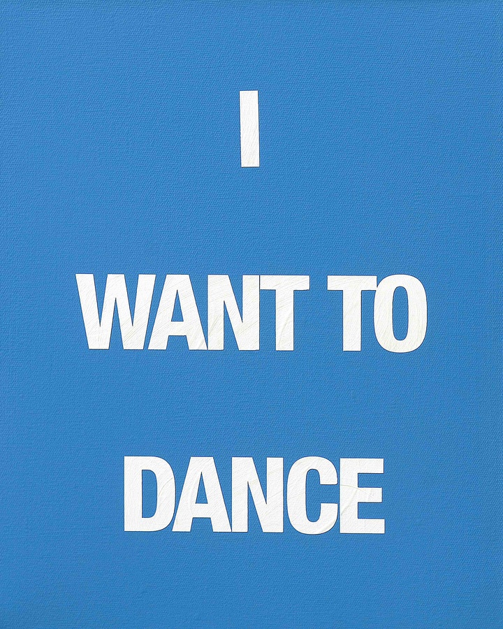 I WANT TO DANCE, 2009 Acrylic on canvas 50 x 40 cm
